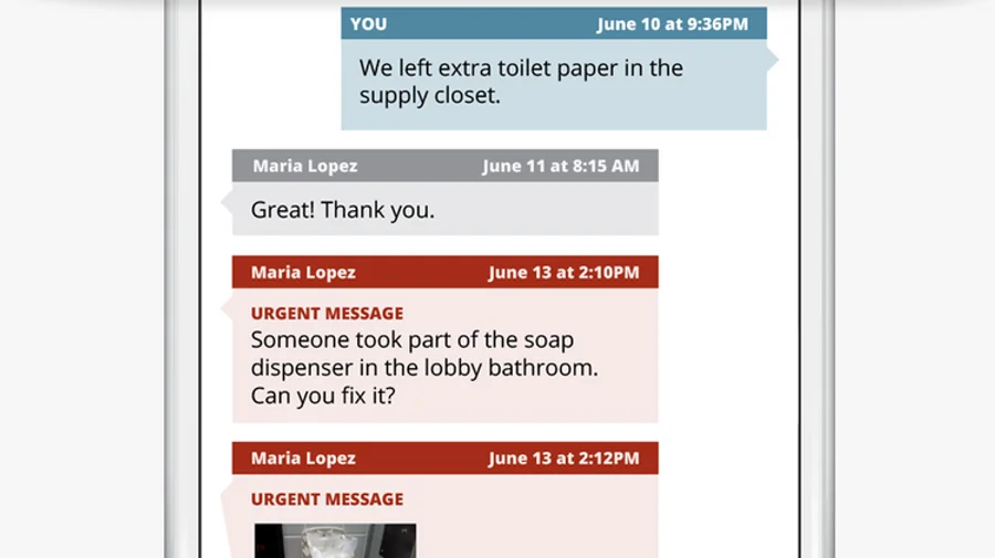 text from client to SWEPT