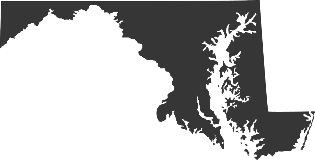 Maryland state outline